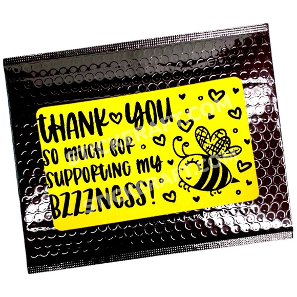Thank you so much for supporting my business | Thank You Stickers for Packaging - Picture 2 of 5